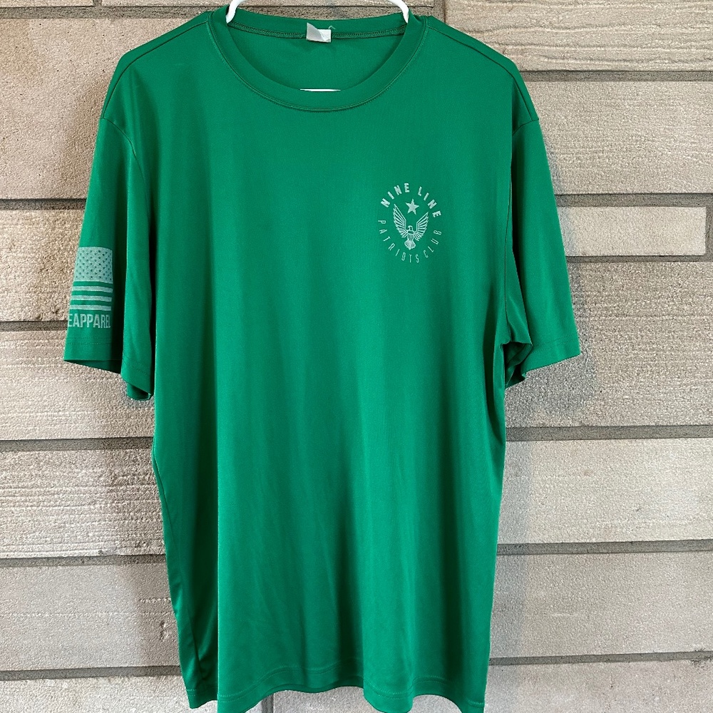 Green Nine Line Patriots Club T-Shirt
